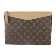 Louis Vuitton Vintage Pre-owned Canvas kuvertvskor Brown, Dam