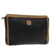 Celine Vintage Pre-owned Laeder kuvertvskor Black, Dam