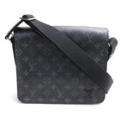 Louis Vuitton Vintage Pre-owned Canvas crossbodyvskor Black, Dam