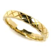 Chanel Vintage Pre-owned Metall ringar Yellow, Dam