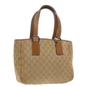 Gucci Vintage Pre-owned Canvas gucci-vskor Brown, Dam