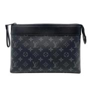 Louis Vuitton Vintage Pre-owned Canvas kuvertvskor Gray, Dam