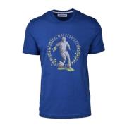 Bikkembergs Stilfull Bomull T-shirt Kollektion Blue, Herr