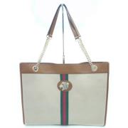 Gucci Vintage Pre-owned Canvas gucci-vskor Beige, Dam