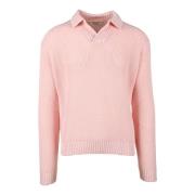 Filippo De Laurentiis Bomull Stilfull Maglia Skjorta Pink, Herr