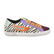 Diesel Läder Sneakers med Gummisula Multicolor, Dam