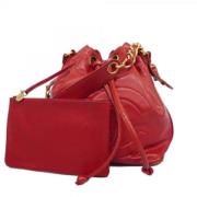 Chanel Vintage Pre-owned Laeder chanel-vskor Red, Dam