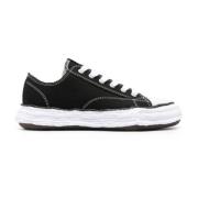 Maison Margiela Svarta Canvas Panel Sneakers Black, Herr