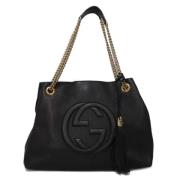 Gucci Vintage Pre-owned Laeder totevskor Black, Dam