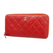 Chanel Vintage Pre-owned Laeder plnbcker Red, Dam