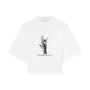 Palm Angels Vit T-shirt för kvinnor - Stilren och bekväm White, Dam