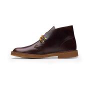 Clarks Burgundy Läder Vandring Boot Red, Dam