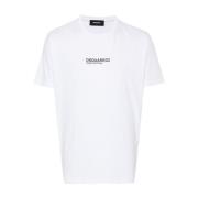 Dsquared2 Vita T-shirts och Polos White, Herr