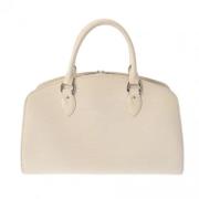 Louis Vuitton Vintage Pre-owned Tyg louis-vuitton-vskor Beige, Dam