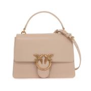 Pinko Love One Classic Light Handväska Beige, Dam