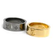 Louis Vuitton Vintage Pre-owned Metall ringar Yellow, Dam