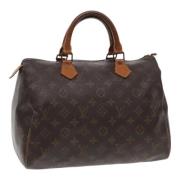 Louis Vuitton Vintage Pre-owned Canvas handvskor Brown, Dam