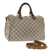 Louis Vuitton Vintage Pre-owned Canvas handvskor White, Dam