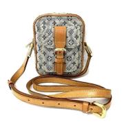 Louis Vuitton Vintage Pre-owned Canvas crossbodyvskor Blue, Dam