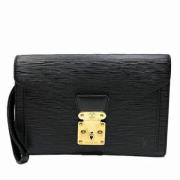 Louis Vuitton Vintage Pre-owned Tyg louis-vuitton-vskor Black, Dam