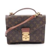 Louis Vuitton Vintage Pre-owned Canvas louis-vuitton-vskor Brown, Dam