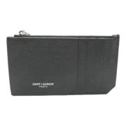 Saint Laurent Vintage Pre-owned Laeder plnbcker Black, Dam