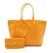 Goyard Vintage Pre-owned Canvas handvskor Yellow, Dam