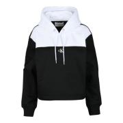 Calvin Klein Jeans Mjuk Polyester Sweatshirt Black, Dam