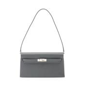 Hermès Vintage Pre-owned Tyg axelremsvskor Gray, Dam