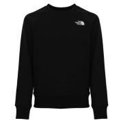 The North Face Svart Bomullströja Raglan Långärmad Black, Herr