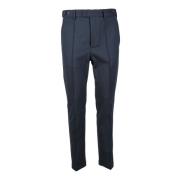 Emporio Armani Elegant Stretchig Viskosblandningsbyxor Blue, Herr