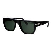 Persol Stiliga solglasögon med modell 0Po3348S Black, Unisex