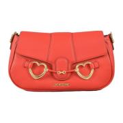 Love Moschino Stilig PU-väska Red, Dam