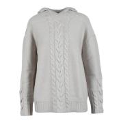 Max Mara Ull Cashmere Stickad Tröja Gray, Dam