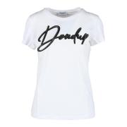 Dondup Bomull T-shirt White, Dam