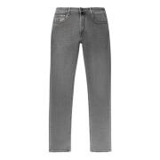 Hand Picked Högmidjade 5-ficksjeans, modern stil Gray, Herr