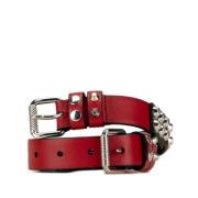 Prada Vintage Pre-owned Laeder skrp Red, Dam