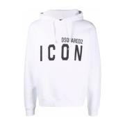 Dsquared2 Stiliga Sweaters Kollektion White, Herr