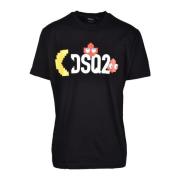 Dsquared2 Bomull T-shirt Black, Herr