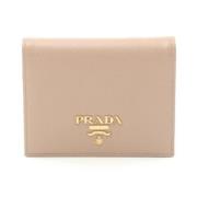 Prada Vintage Pre-owned Laeder plnbcker Beige, Dam