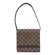 Louis Vuitton Vintage Pre-owned Canvas axelremsvskor Brown, Dam