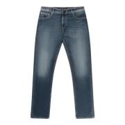 Hand Picked Klassiska high-waist denim jeans Blue, Herr