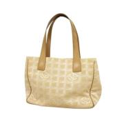 Chanel Vintage Pre-owned Tyg chanel-vskor Beige, Dam