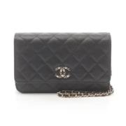 Chanel Vintage Pre-owned Laeder chanel-vskor Black, Dam