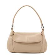 Prada Vintage Pre-owned Laeder axelremsvskor Beige, Dam