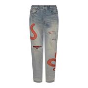 Amiri Jeans med vintageeffekt Blue, Herr