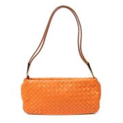 Bottega Veneta Vintage Pre-owned Laeder axelremsvskor Orange, Dam