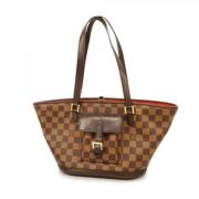 Louis Vuitton Vintage Pre-owned Tyg louis-vuitton-vskor Brown, Dam