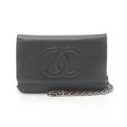 Chanel Vintage Pre-owned Laeder chanel-vskor Black, Dam