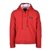 Aeronautica Militare Militärstil Polyesterjacka Red, Herr